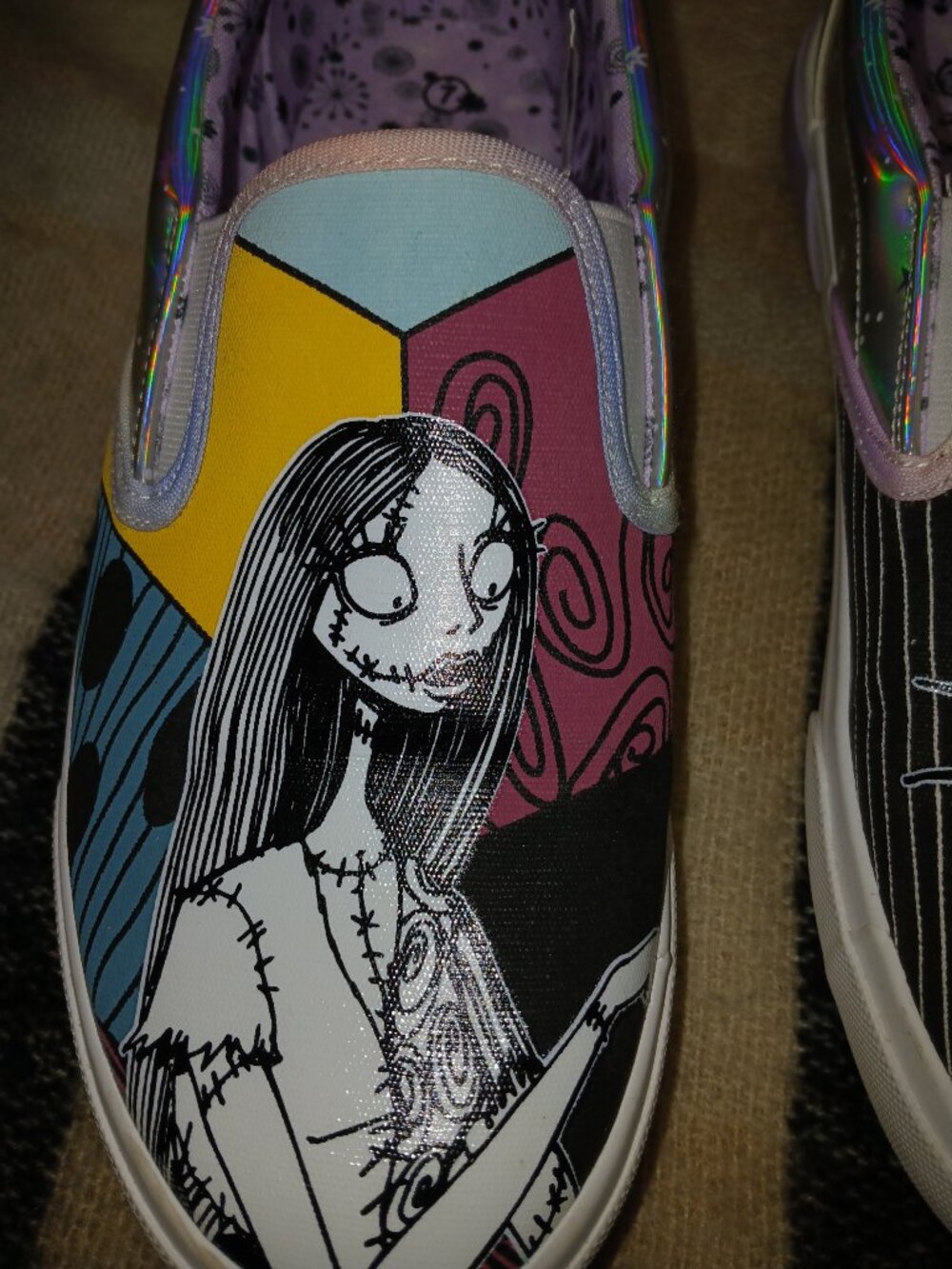 Disney Tim Burton NBX Slip‑On Shoes – Jack & Sally Art – Women’s 7 - Picture 4 of 5